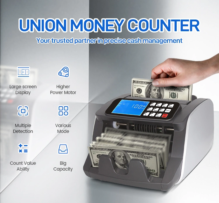 Union C16 Sorter Banknote Cash Money Bill Counter Professional Multi Currency Money Counter